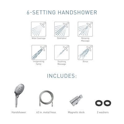 Moen Engage 6 Setting Handheld Shower Head 1.75GPM 3662EPBN