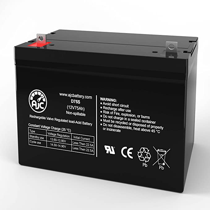 Macurco BT126 12VDC 6 Amp Hour Battery for use with MAC Power Supply