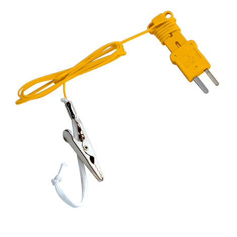 Fieldpiece ATWB1 Type-K Wet Bulb (sock) Thermocouple w/ Alligator Clip