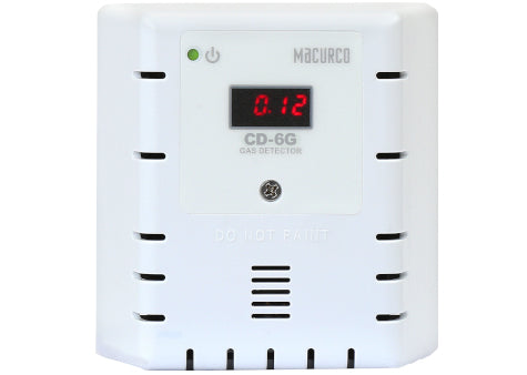 Macurco CD-6G 6-Series CO2 Carbon Dioxide Fixed Gas Detector & Controller w/ Manual Calibration White Housing